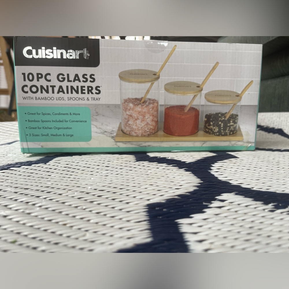 10 piece bamboo food storage